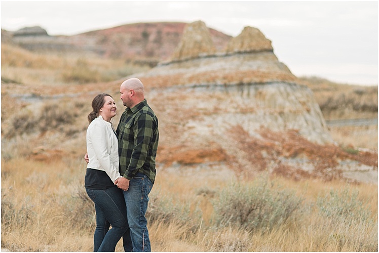 Williston engagement photos North Dakota Badlands
